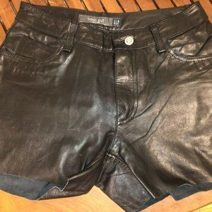Gap Black Leather Shorts